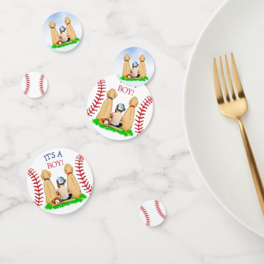 Boy's Baseball Theme Baby shower Baby en Honden Confetti (Groep)