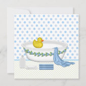 Boys Bath Time Baby shower Kaart (Voorkant)