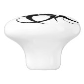 Boys Bathroom Kitchen Keramische Knop (Zijkant)