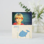 Boys Beach Pool Verjaardagsfeestje Dolfijn Nodig K Uitnodiging Briefkaart (Staand voorkant)