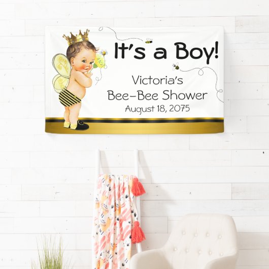 Boys Bee Baby shower Spandoek (Insitu)