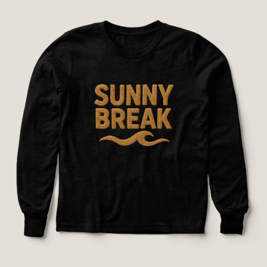 Boys Bella+Canvas Tri-blend Long Sleeve Shirt, Sol (Voorkant)