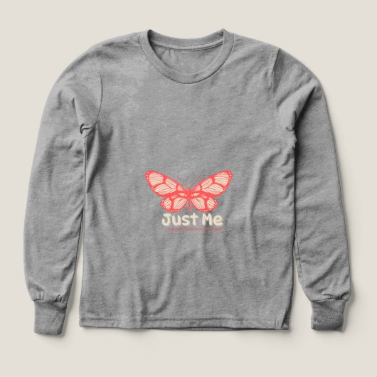 Boys Bella+Canvas Tri-blend Shirt met lange mouwen (Voorkant)