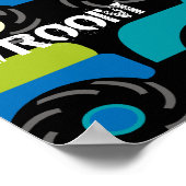 Boys Big Monster Truck Wall Poster voor Room (Hoek)