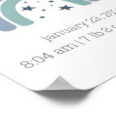 Boys Birth Stats Poster Personated Rainbow (Hoek)