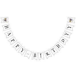 Boys birthday bunting banner