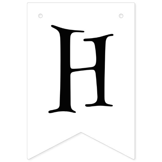 Boys birthday bunting banner (Tweede vlag)