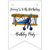 Boys birthday bunting banner (Eerste vlag)