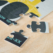 Boys Birthday Construction Truck Blue Yellow Legpuzzel (Zijkant)