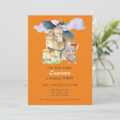 Boys Birthday Fairytale Knight Castle Dragon  Kaart (Staand voorkant)