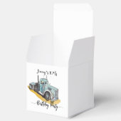 Boys Birthday Party Blue Semi Truck Bedankdoosjes (Geopend)