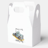 Boys Birthday Party Blue Semi Truck Bedankdoosjes (Geopend)