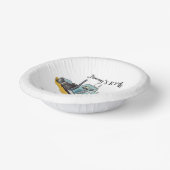 Boys Birthday Party Blue Semi Truck Papieren Kommen (Gebogen)