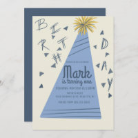 Boys Birthday Party Pet Lettering uitnodiging