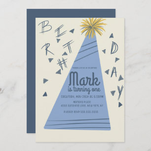 Boys Birthday Party Pet Lettering uitnodiging