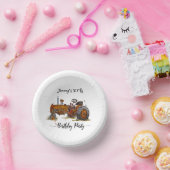 Boys birthday party with antique tractor design papieren kommen (Feest)