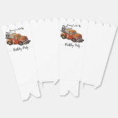 Boys birthday party with wrecker bedankdoosjes (Ongevouwen)