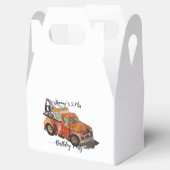 Boys birthday party with wrecker bedankdoosjes (Geopend)