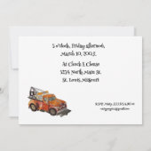 Boys Birthday party with Wrecker Save The Date (Achterkant)