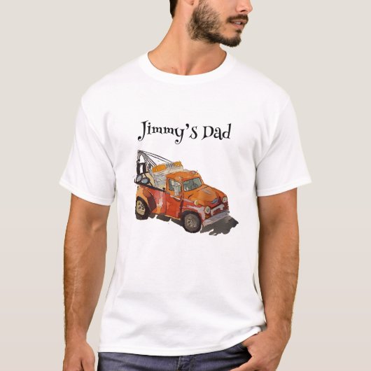 Boys birthday party with wrecker t-shirt (Voorkant)