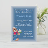 Boys Birthday Uitnodiging (Staand voorkant)