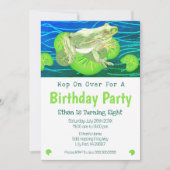 Boy's Birthday Waterverf Frog Kaart (Voorkant)