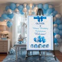 Boys Birthday Welcome Sign - Gifts & Balloons