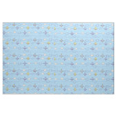 Boys blauwe vliegtuigen stof (Yard (91,4 cm))