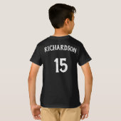 Boys Blue Basketball Team, naam speler en nummer T-shirt (Achterkant volledig)