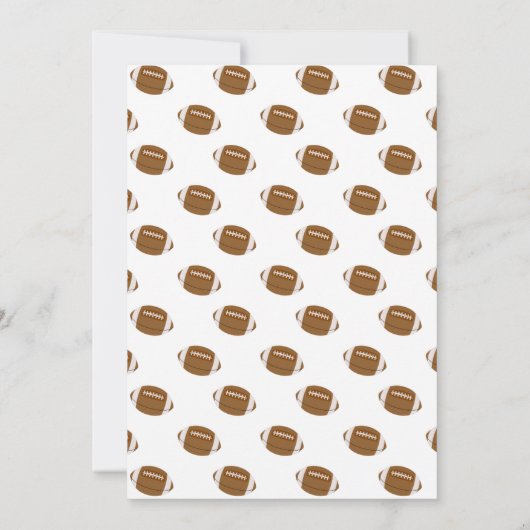 Boys Blue Football Team Halftime Verjaardagsfeest Kaart (Achterkant)