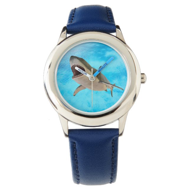Boys Blue Great White Shark eWatch Horloge (Voorkant)