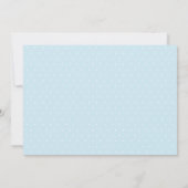 Boys Blue Noah's Ark Baby shower Uitnodiging (Achterkant)