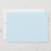 Boys Blue Noah's Ark Baby shower Uitnodiging (Achterkant)