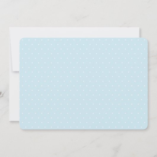 Boys Blue Noah's Ark Baby shower Uitnodiging (Achterkant)