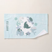 Boys Blue onder het Zee Kinderen van zeedieren Bad Handdoek (Handdoek)