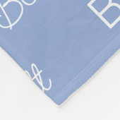 Boys Blue Persoonlijk Script Naam Fleece Deken (Hoek)