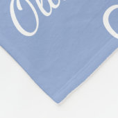 Boys Blue Persoonlijke Script Naam Fleece Deken (Hoek)