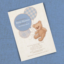 Boys Blue Pset Teddy Bear Baby shower