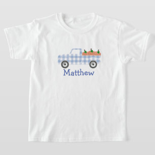 Boys Blue Pset Truck met pompoenen T-shirt