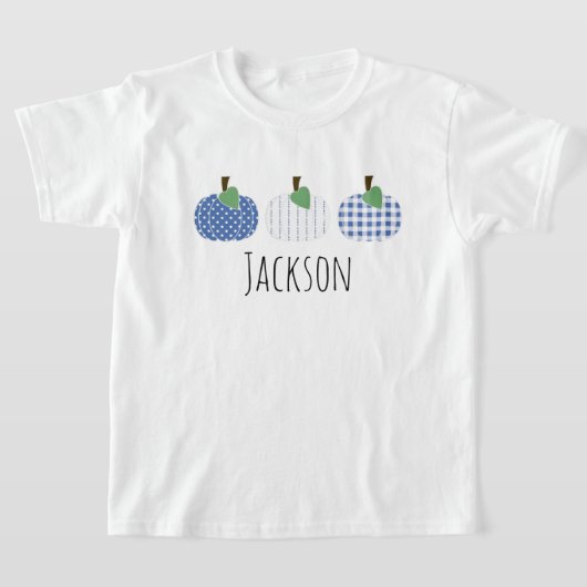 Boys Blue Pumpkin Trio T-shirt (Laagn)