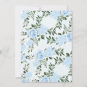 Boys Blue Rozen Safari Animals Baby shower Kaart (Achterkant)