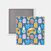 Boys Blue Video Game Controller Patroon Magneet (Voorkant / Achterkant)