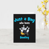 Boys Bowling Shirt Kinder Bowling Kaart (Gele Bloem)