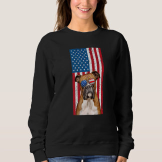 Boys Boxer Dog for Men Kinder American Flag Boxer Trui