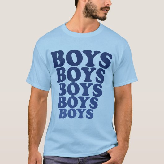 Boys Boys Boys Gay T-shirt (Voorkant)