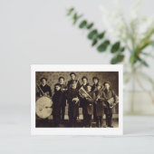 Boys Brass Band, Warschau Indiana  Briefkaart (Staand voorkant)