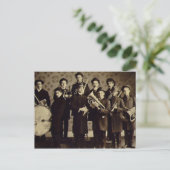 Boys Brass Band Warschau Indiana Briefkaart (Staand voorkant)