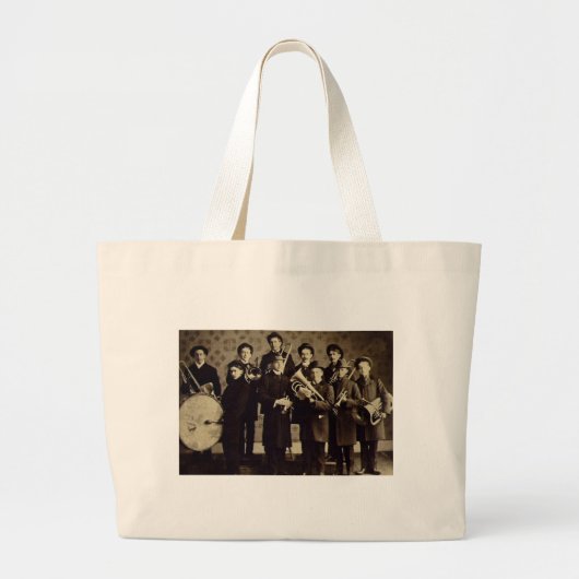 Boys Brass Band, Warschau Indiana  Grote Tote Bag (Voorkant)