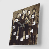  Boys Brass Band Warschau Indiana Vierkante Klok (Hoek)