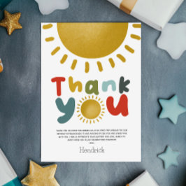 Boys Bright First Trip Around The Sun Bedankkaart